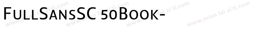 FullSansSC 50Book字体转换